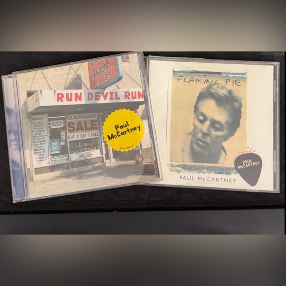 CD- Paul McCartney - set of 2 CD’s with Guitar Pick labeled